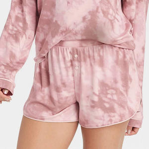 Conjunto Casual Moderno de Top de Manga Corta y Pantalones Cortos Cómodos OEM 2026 / Conjunto de Camiseta y Pantalones Cortos Tie Dye para Mujer al Por Mayor - Product Image 4