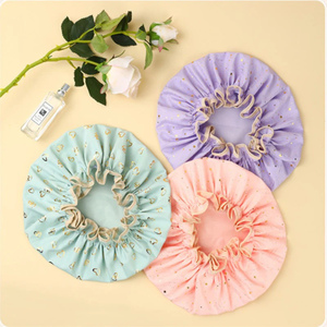 Gorros de Ducha Impermeables para Mujer, Gorro de Baño Tipo Donut para el Cabello, Gorro de Natación, Gorro para Ducha - Product Image 2