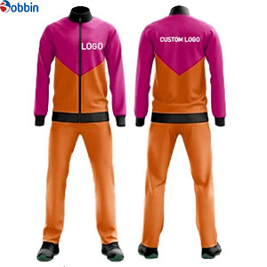 Chándal para Hombre Bobbin, Color Azul Gris, con Bloques de Color, Cierre Completo, Estilo Deportivo Informal, con Logotipo Personalizado, Atuendo de Otoño - Product Image 3