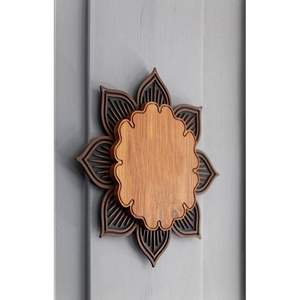 ป้ายศิลปะติดผนังไม้ลายใบไม้เรียบง่าย - Product Image 3