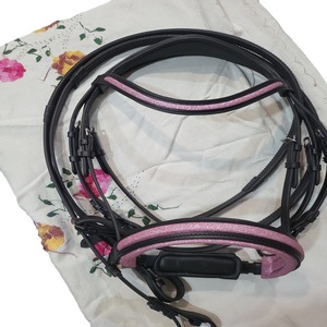 Bridon de cheval en cuir traditionnel, équipement d'équitation haut de gamme, bridons de luxe réglables, vente en gros directe fabricant - Product Image 1