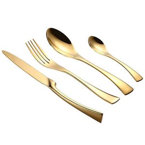 Juego de Cubiertos de Metal con Acabado Espejo Clásico, con Cuchara, Tenedor y Cuchillo, para Cenas Familiares y Servicio en Restaurantes - Product Image 4