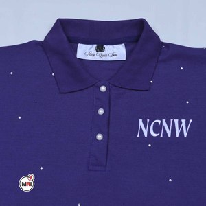 For <b>Women's</b> for <b>Shirt</b> Short <b>Sleeve</b> Solid Color NCNW Logo Casual Breathable Eco-Friendly Quick Dry Jersey Polyester Summer Loose - Product Image 5