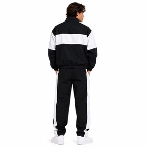 Waterproof Custom Stand Collar Nylon <b>jacket</b> for <b>men</b> Color Block Outdoor Workout Activewear Athletic Running Joggers Wholesale - Product Image 5