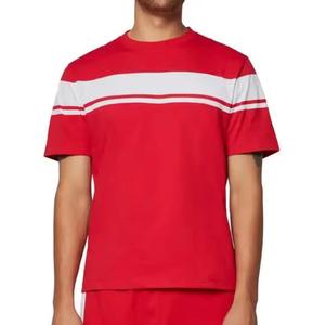 Camiseta Personalizada para Hombre con Bloques de Color, 100% Algodón, Transpirable, de Secado Rápido, Corte Holgado, Fabricante Mayorista - Product Image 4