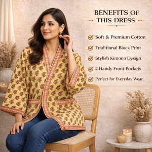 Robe Kimono en Coton Imprimé Floral pour Femme, Coupe Ample, Ouverte sur le Devant, Tenue Décontractée d'Été, Cache-Maillot Bohème - Product Image 6