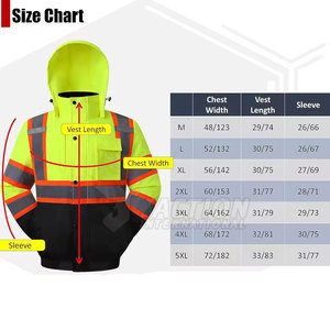 Chaqueta de Seguridad Reflectante de Alta Visibilidad para Hombre, Transpirable, con Cierre, al Mejor Precio - Product Image 6