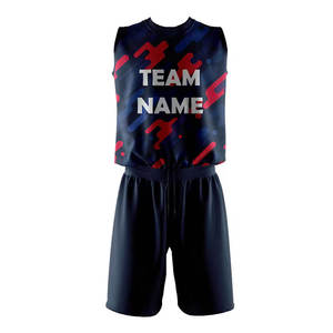 Tenues de volley-ball d'hiver personnalisées unisexe avec logo imprimé par sublimation sur le devant, nom et numéro du joueur, ensemble maillot et short - Product Image 1