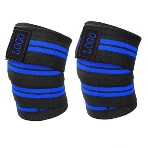 Custom Logo Neoprene Breathable Lifting <b>Knee</b> Wraps for Fitness <b>Compression</b> Weightlifting Powerlifting Squats Bodybuilding - Product Image 6