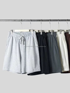 Prêt à expédier 5XL haute qualité entraînement Fitness course français éponge pantalons d'entraînement hommes sport décontracté Logo personnalisé Shorts - Product Image 6