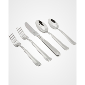 Ensemble de couverts minimalistes en métal avec manches en bois, finition miroir haute brillance, compatibles lave-vaisselle, pour la restauration et l'usage domestique - Product Image 4
