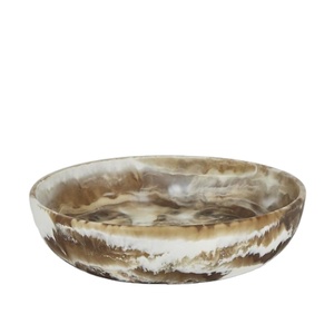 ชามเสิร์ฟผลไม้และสลัดทำมือจากเรซิ่นที่เป็นมิตรต่อสิ่งแวดล้อม ดีไซน์สวยงาม ใช้กับเครื่องล้างจานได้ เหมาะสำหรับตกแต่งบ้าน - Product Image 1