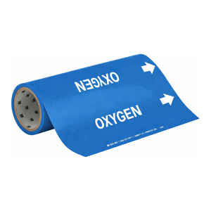 เครื่องหมายท่อแบบม้วน Brady OXYGEN สำหรับท่อออกซิเจนอุตสาหกรรม - Product Image 2