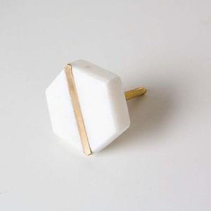 Handcrafted White Marble Brass Cabinet Knob Round Decorative Drawer Pull <b>Gold</b> Finish <b>Wardrobe</b> Door <b>Handle</b> Furniture Lma - Product Image 2