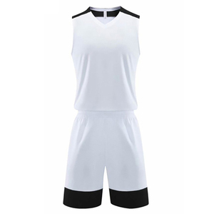 Uniformes de baloncesto de diseño moderno, conjunto de ropa deportiva con logotipo personalizado, uniforme de baloncesto de color sólido para entrenamiento - Product Image 3
