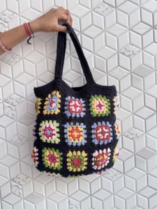 คอลเลกชันใหม่ฤดูร้อนชายหาดฟางกระเป๋าโบฮีเมียนโครเชต์หลายสีHandmadeผู้หญิงไหล่กระเป๋าหญ้าทะเลกระเป๋าสแควร์ - Product Image 5