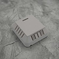Boîtier de distribution OEM en ABS poli pour capteur de température et d'humidité, indice IP54, pour carte PCB, 90x83x34mm