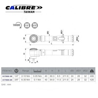 Llave Dinamométrica de Trinquete con Mango Antideslizante Aislado VDE, Tipo Dr. Click, Métrica, OEM, DIY, de 1/4" o 3/8" de Calibre Taiwanés