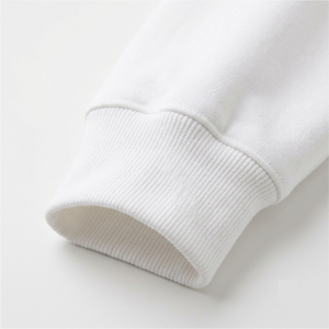 Custom White Oversized Hooded <b>Pullover</b> Hoodie for <b>Men</b> 100% Cotton Knitted Fabric Windproof Eco-Friendly Front Pocket Casual - Product Image 5
