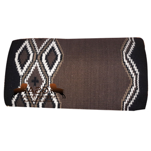 <b>Woolen</b> Saddle <b>Blanket</b> 34x36 Hand Woven 100% New Zealand Wool Fleece Lining Western Equestrian for Competition & Training - Product Image 3