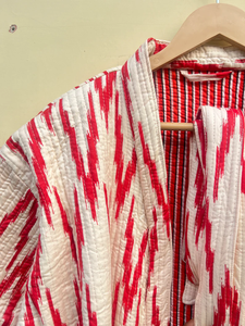 Bata de Kimono con Estampado Digital de Dibujos Animados para Mujer, 100% Algodón, Suave y Transpirable, Camisón de Verano Hecho a Mano, Cuello en V, Cintura Elástica, Talla Completa - Product Image 6