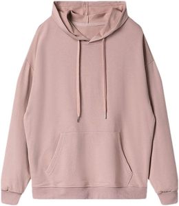 เสื้อฮู้ดดี้ผ้าฟลีซทอเนื้อหนา 500gsm ทรงหลวมไหล่ตก สีพื้น สำหรับผู้ชาย สวมใส่สบาย ระบายอากาศได้ดี เหมาะสำหรับฤดูใบไม้ร่วง ผลิตจากผ้าฝ้าย 100% คุณภาพสูง - Product Image 1