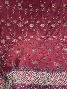 Indian <b>Fabric</b> Use for Bridal Lehenga Saree and Dress Material Embroidered <b>Silk</b> <b>Fabric</b> Buy Direct From Supplier - Product Image 4