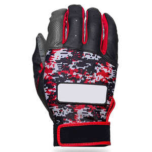 High Quality <b>Baseball</b> & Softball Batting Gloves Professional Leather Material Custom logo <b>Baseball</b> Batting Gloves - Product Image 2