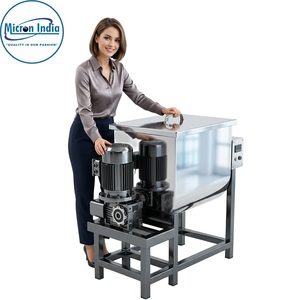 Mélangeur industriel robuste en acier inoxydable Micron India, moteur 440V 2000W, capacité 120KG, garantie 1 an pour l'alimentation et les produits chimiques - Product Image 6