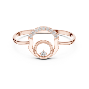 Abel Ment Unique Artisan 14K Gold Diamond Ring Compromiso Joyería Regalo para su anillo de oro plateado - Product Image 6