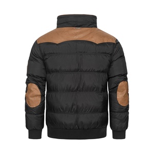 Parka matelassée à capuche pour homme en polyester personnalisable de haute qualité, épaisse, chaude, coupe-vent, couleur personnalisée, vêtement d'extérieur pour l'hiver - Product Image 2