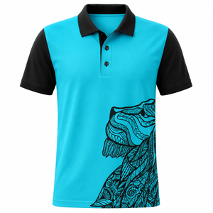 Polo de sport pour homme, design personnalisé, séchage rapide, impression graphique sublimée, tee-shirt de golf respirant, manches courtes, performance - Product Image 1