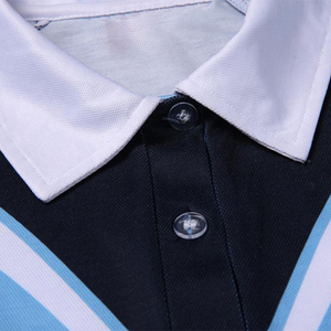 Polo de Hombre Azul Claro con Bloques de Color, Manga Corta, Secado Rápido, Diseño Deportivo, Corte Regular - Product Image 5