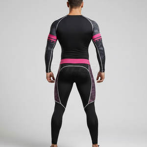 Ensemble de rashguards pour hommes, confortable, séchage rapide, extensible, pour entraînement et sport - Product Image 5