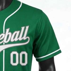 Camiseta de Béisbol Deportiva al Por Mayor de la Más Alta Calidad, Unisex, Talla Grande, Secado Rápido, 100% Poliéster, Personalizable - Product Image 5