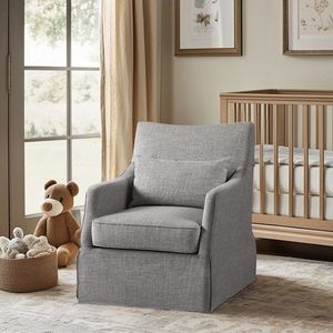 Sedia Girevole con Gonna Decorativa per Soggiorno: Arredamento Confortevole ed Elegante - Product Image 5