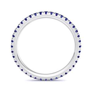 Exquisito anillo de compromiso de lujo con zafiro azul rosa de talla brillante redonda certificado por IGI en un marco floral hecho a mano. - Product Image 6