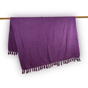 Plain Solid Cotton <b>Throw</b> Blanket Soft Lightweight Breathable Handmade <b>Sofa</b> <b>Cover</b> Bed <b>Throw</b> Natural Cotton Home Decor Use - Product Image 3