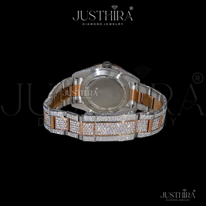 Reloj de Diamantes de Lujo Premium Totalmente Cubierto de Diamantes – Edición Premium Shine Royal Iced VVS – Pieza de Lujo de Alta Gama - Product Image 3