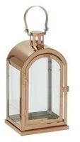 Farol de Metal y Vidrio Más Vendido con Acabado Dorado Brillante, Farol de Metal para Velas para Decoración del Hogar al Aire Libre, Hecho a Mano y Personalizado