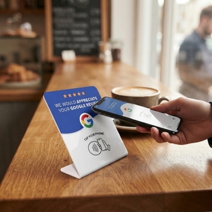Base de Exhibición Transparente de Acrílico con NFC para Tarjetas de Pago, para Negocios, Comercios, Restaurantes, Hoteles y Pequeñas Empresas - Product Image 4