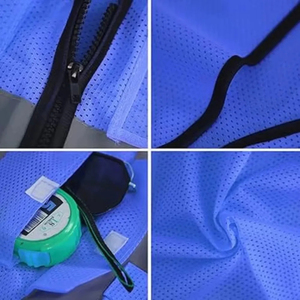 Chaleco de Seguridad de Alta Visibilidad Reflectante Amarillo Verde de Poliéster Unisex para Adultos con Bolsillos y Cierre Frontal - Product Image 4