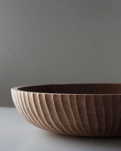 Handcarved Beech Wood Bowl Unique Woodturning Centerpiece Eco-Friendly Home Decor Classic Design for Party Use - Product Image 6