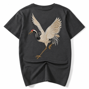 T-shirt imprimé pour homme, col rond, 100 % coton, manches courtes, coupe classique, motif uni, streetwear décontracté, anti-boulochage, respirant, 220 g - Product Image 3