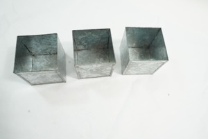 Vintage Galvanized Garden Planter <b>Square</b> Metal Container Ideal For Flower <b>Pot</b> For Fresh Blooms And Patio planter From India - Product Image 4
