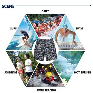 <b>Men</b> Quick Dry Swim <b>Trunks</b> Beach Board Shorts Summer Swimwear OEM Wholesale - Product Image 3