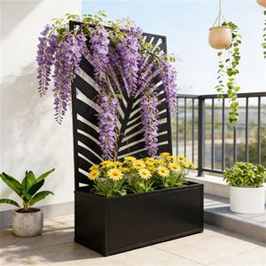 Jardinières et pots de fleurs en métal pour jardins, terrasses et balcons - Product Image 1