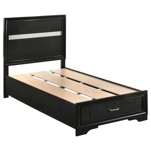 Letto a pannelli con contenitore Urbana Twin in nero, elegante e funzionale per la camera da letto - Product Image 2