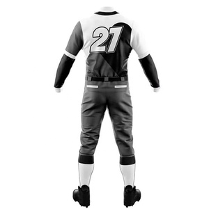 Uniforme de béisbol transpirable de alta calidad hecho a medida, conjunto de ropa deportiva de talla grande, técnicas impresas, equipo de béisbol auténtico - Product Image 4