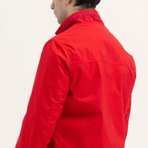 Unique Style Solid Color <b>Men's</b> Zipper Closure <b>Jackets</b> Polyester/Cotton Material <b>Canvas</b> Fabric <b>Men</b> Zipper <b>Jackets</b> - Product Image 4